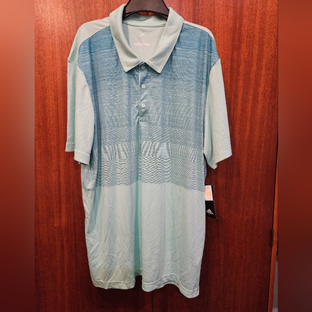 Adidas Golf Polo Shirt Blue Men's Size XL